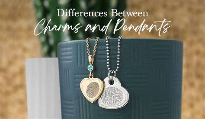 What is the difference between charms and pendants?