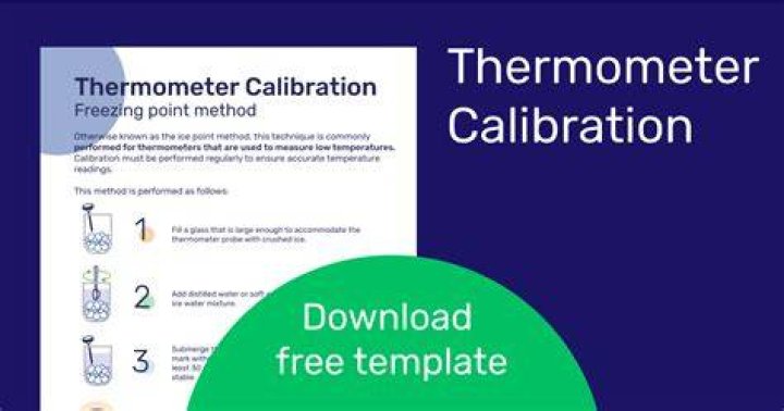What should a thermometer be set at?