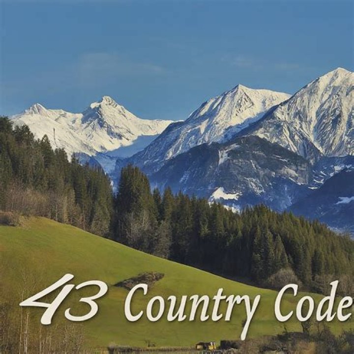Where is +43 country?